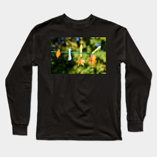 Leaves on a line Long Sleeve T-Shirt